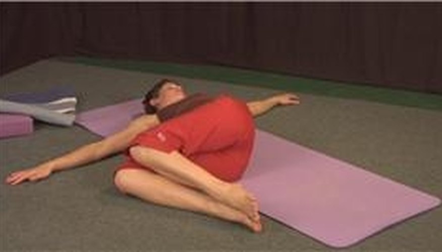 Yoga Prone Twist Pose