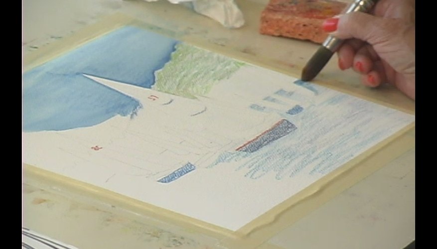 How to Paint Water with Aquarelle Watercolor Pencils