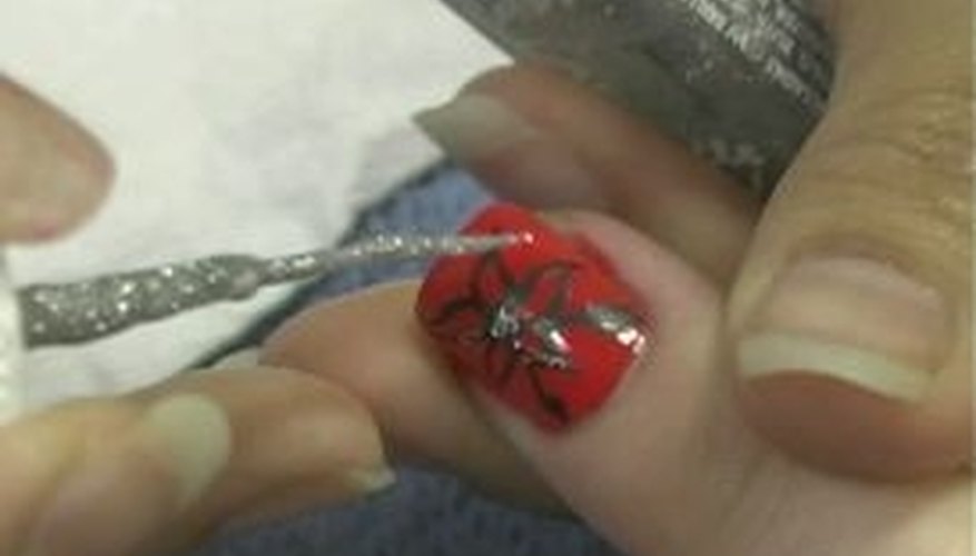 Making a Flower in Nail Art