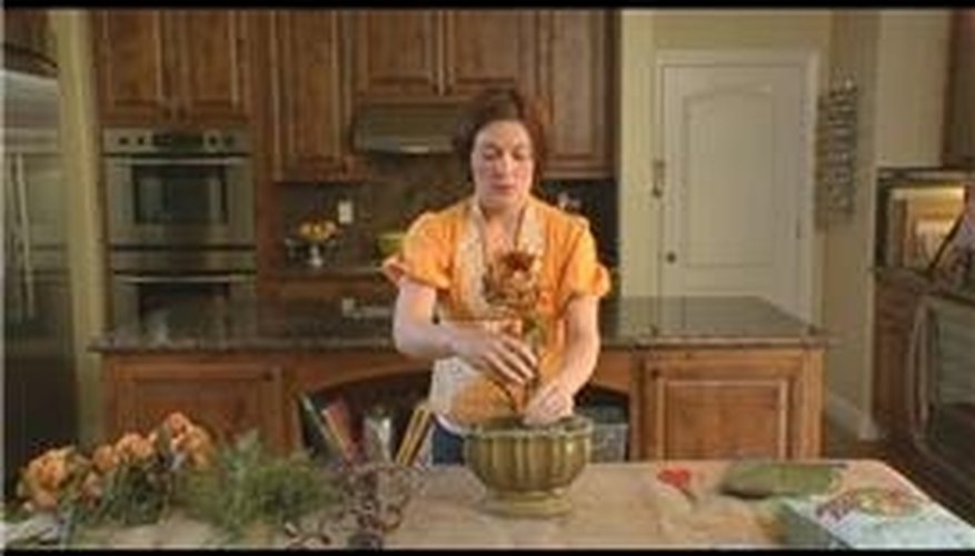Arranging Silk Flowers