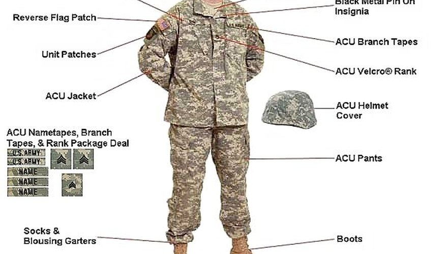 ACU Uniformed Soldier