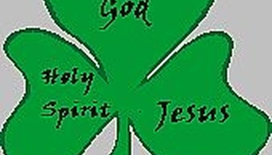 Holy Trinity Depicted by a Shamrock