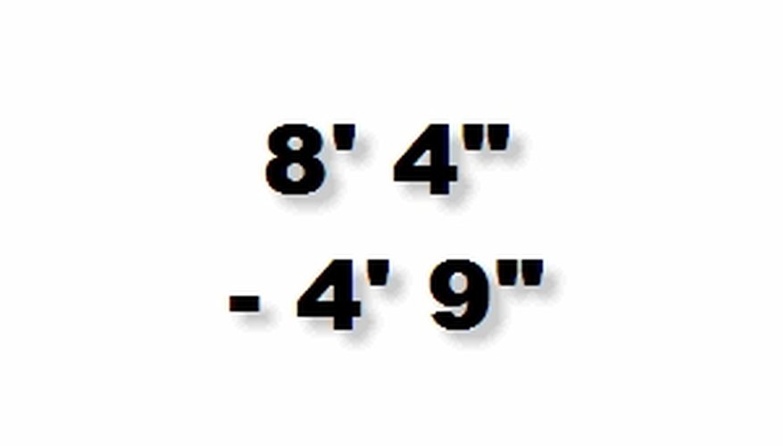 how-to-subtract-feet-inches-sciencing