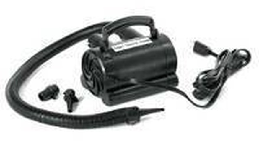 Electric air pump with attachments.