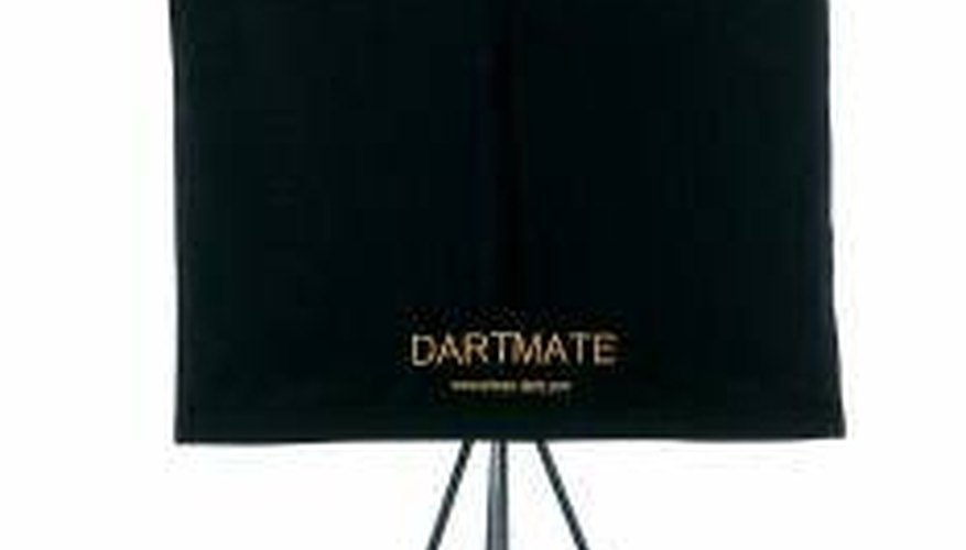 A portable dartboard stand