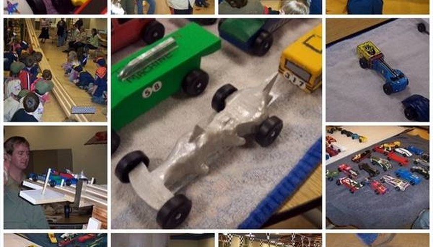 A common Pinewood Derby