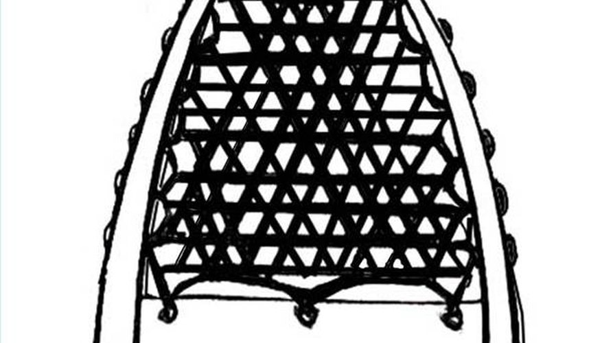 Note the triangular weave pattern