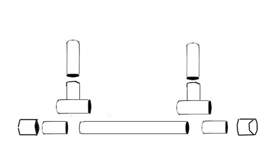 Parts for supports and end caps