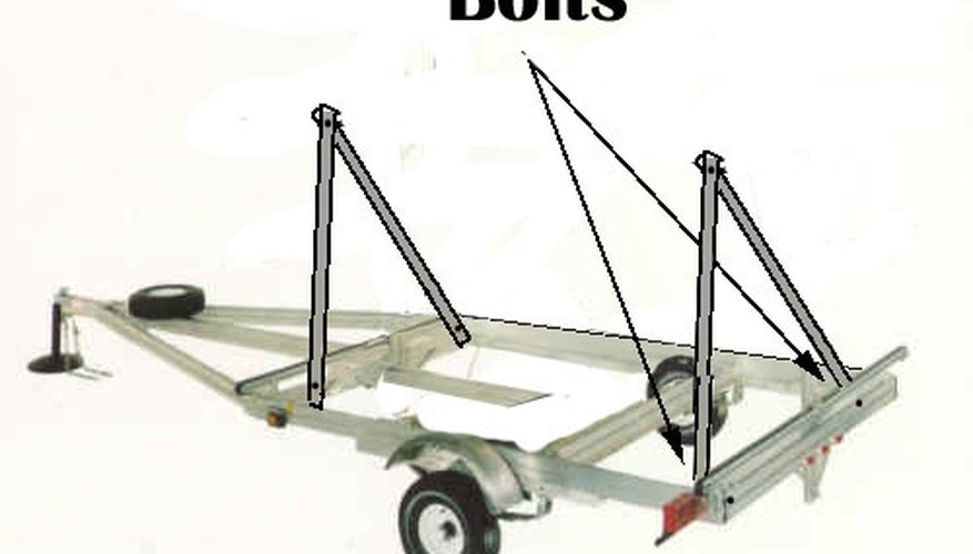 Bolt the Second Set of Legs to the Back of the Trailer Frame.