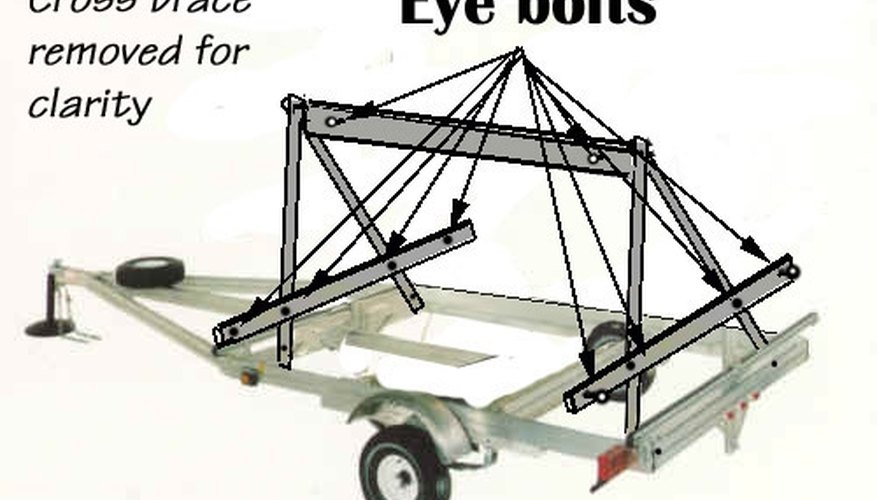 Attach Eye Bolts to Tie-Down Spots.
