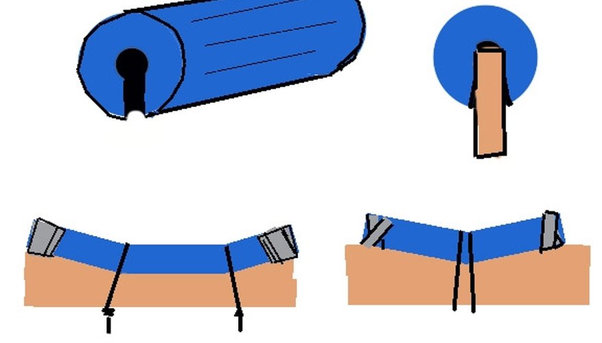 Styrofoam Noodles Make Great Pads for the Boats.