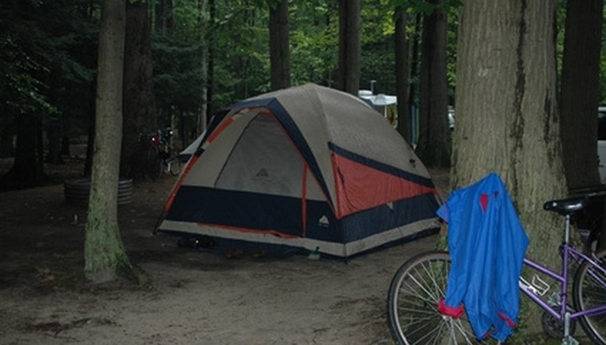 Photo Credit: tent in woods image by alice rawson from <a href= Enjoy the great outdoors in Florida.
