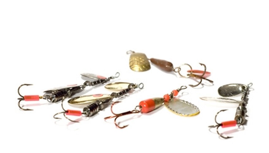 Photo Credit: minnow image by Aleksandr Ugorenkov from <a href='http://www.fotolia.com'>Fotolia.com</a> Various spinner baits.