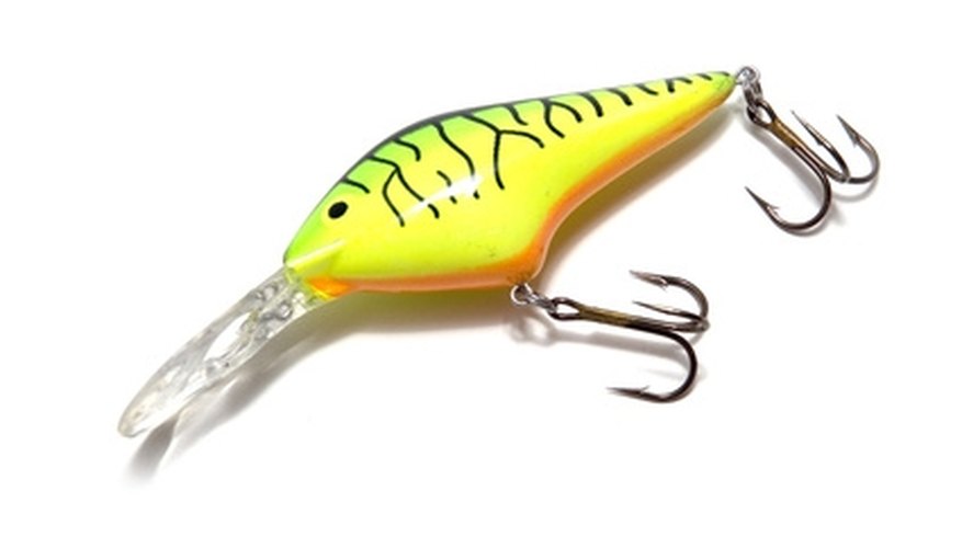 Photo Credit: fishing lure image by Brett Bouwer from <a href='http://www.fotolia.com'>Fotolia.com</a> A typical crank bait.