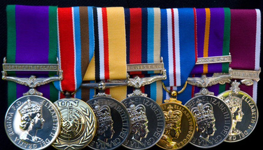 Medals are a sign of honor and accomplishment in the military.