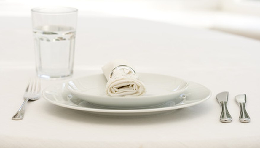 Proper table setting reflects good etiquette.