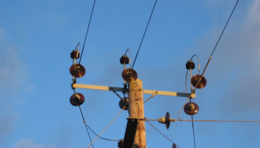 Electrical workers install and maintain power lines.