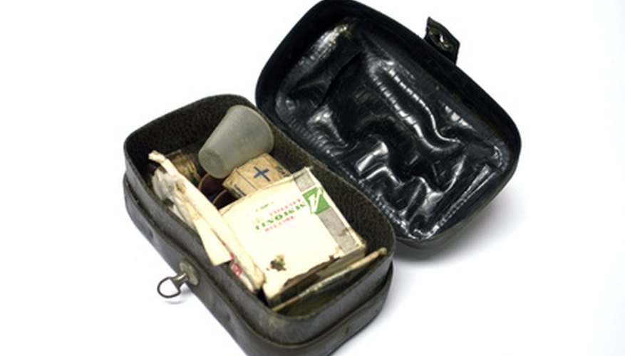 Military backpacks include first aid kits.