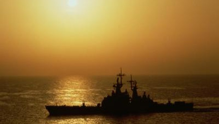 Silhouette of the USS Mississippi