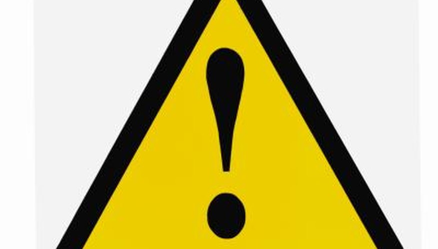 Warning sign.