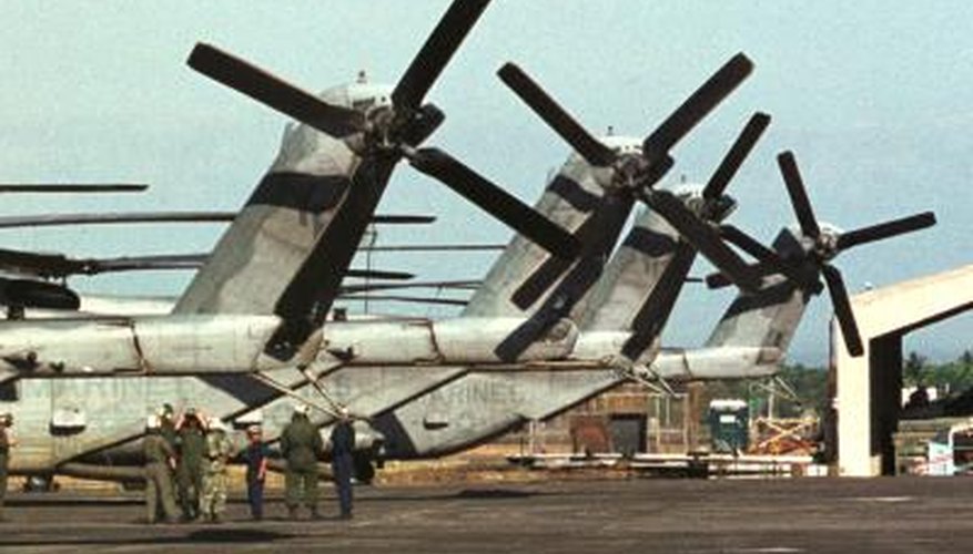 Military helicopters and troops on air base in the Philippines