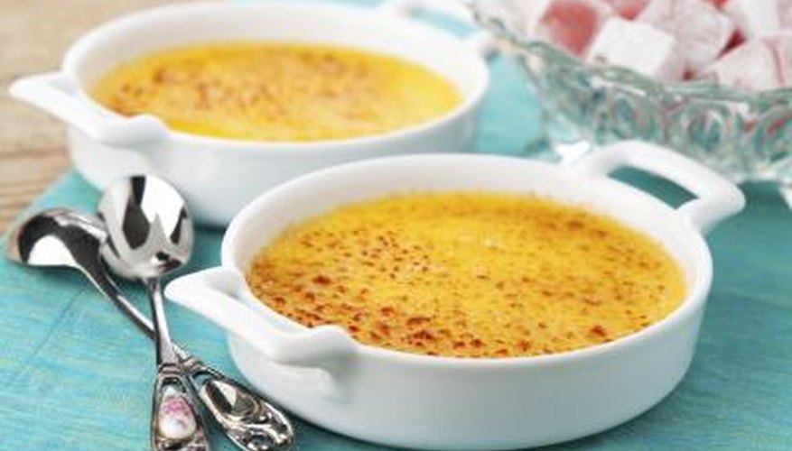 Creme brulee is a well known French custard dessert.