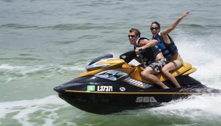 Photo Credit: Jim Arbogast/Digital Vision/Getty Images jet skiers at Virginia Key
