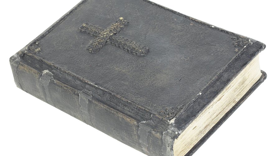 A Bible often contains family birth and marriage dates.