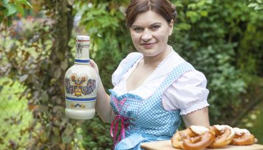 Woman in a dirndl.