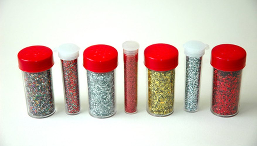Craft glitter demonstrates how germs are spread.