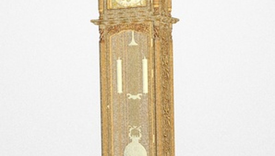 Level a grandfather clock so it can operate correctly.
