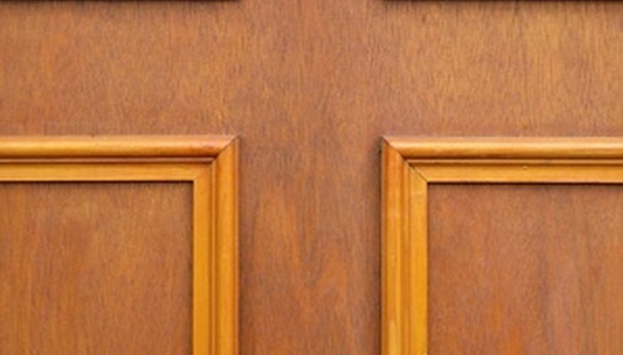 Wood door panels aren't difficult to replace.