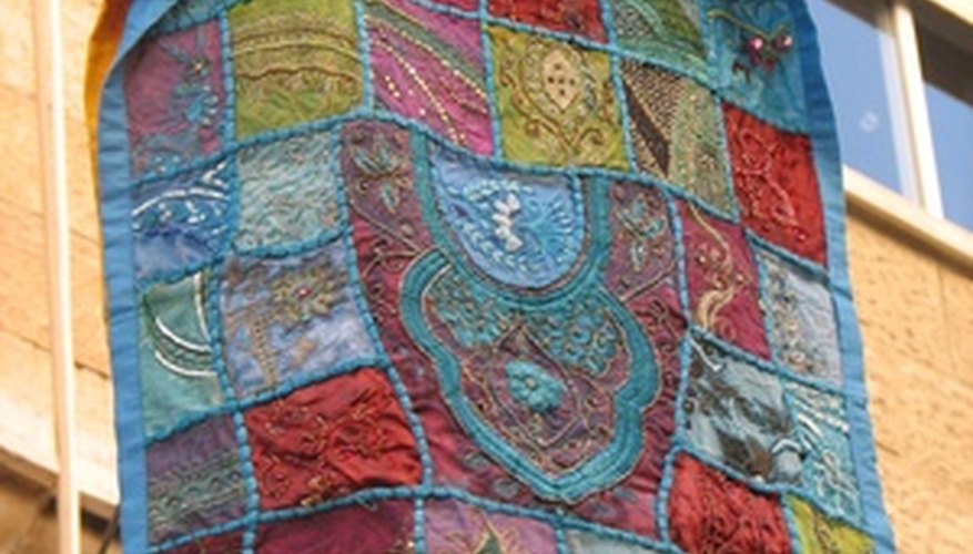 Miscellaneous pieces of fabric could form a warm quilt for someone in need.