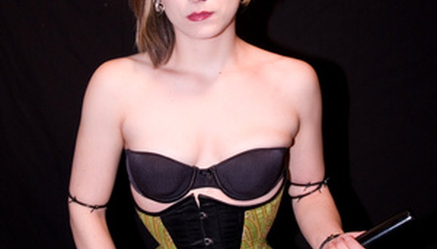 Underbust corsets are easier to wear with breast forms than overbust corsets.