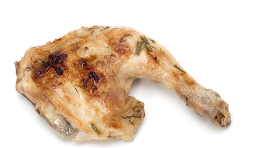 Leftover bones from cooked chicken have a variety of different uses.