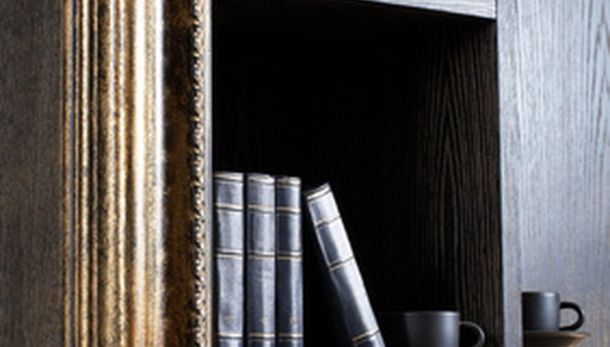 Keep your eave classy by storing collector's books and decorative trinkets on the bookshelves.
