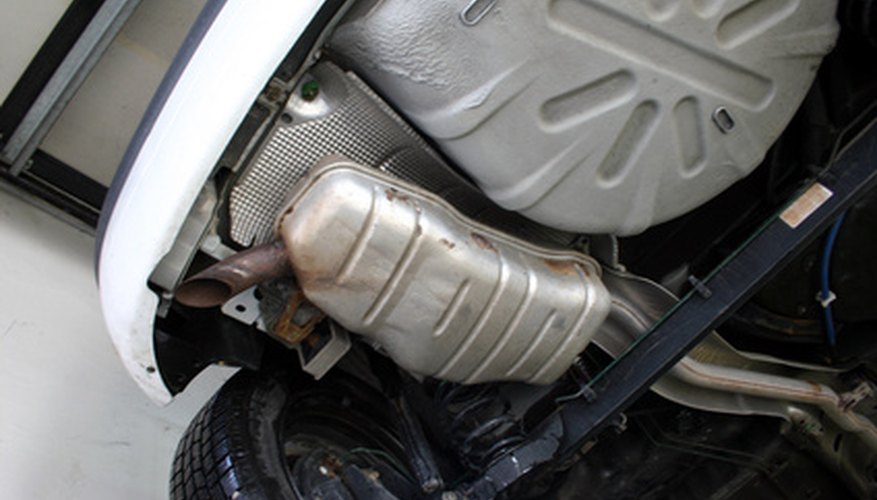 The catalytic converter can be located by following the exhaust pipe.