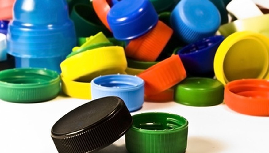An assortment of plastic bottle caps can be donated.