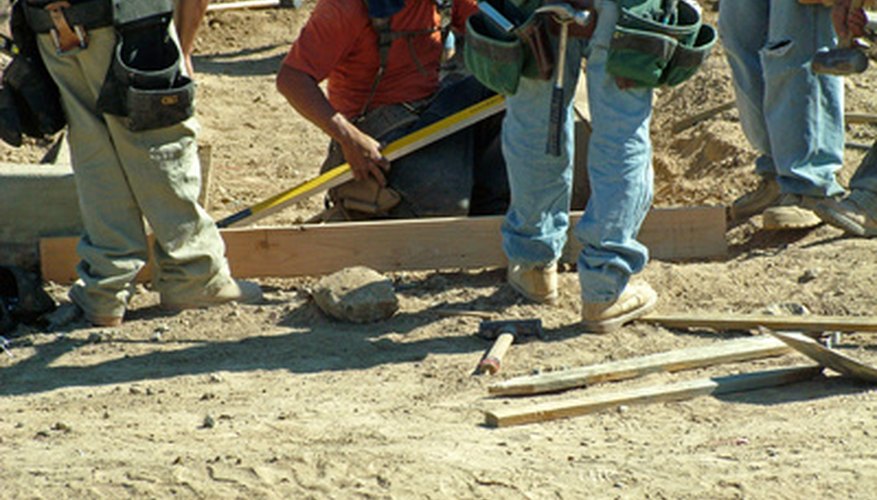Building a concrete form involves use of  releasing oil.