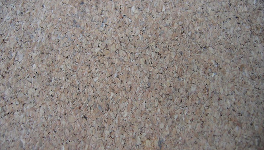 Cork tiles naturally absorb sound and moisture.