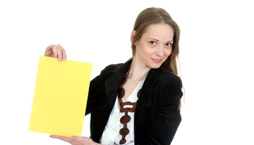 Sample flyers are easy to create on your home computer.