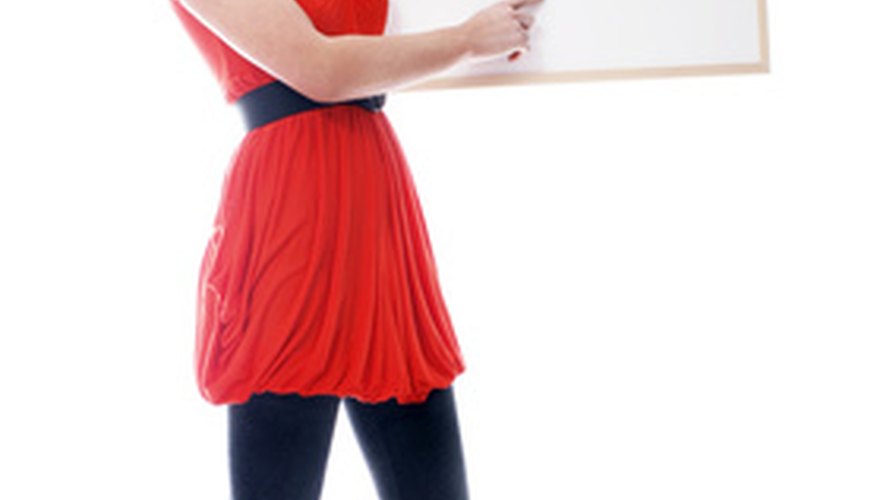 A dry erase board is useful for concept mapping in a group setting.