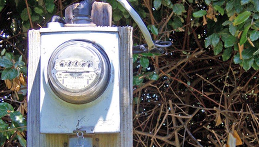 Outdoor electric meters should be installed in weatherproof housing.