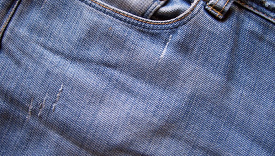 Customise a pair of denim jeans with an iron-on transfer.