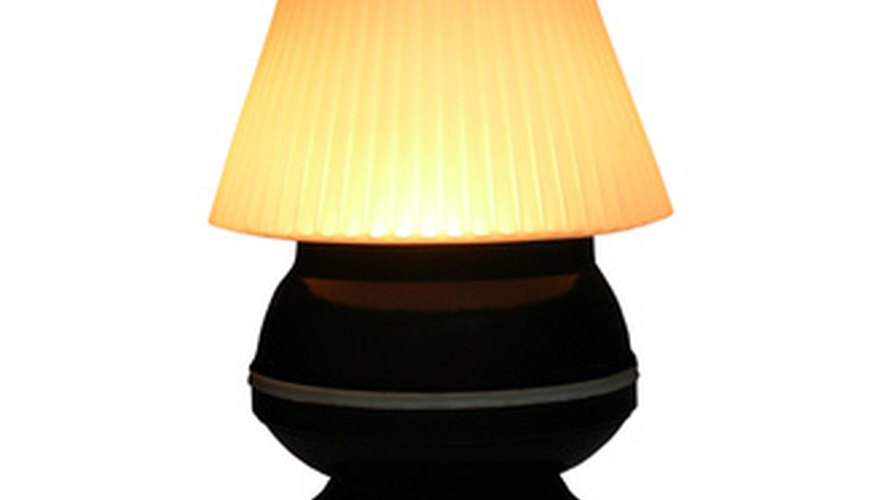 Lampshades can accumulate dirt, dust and stains.