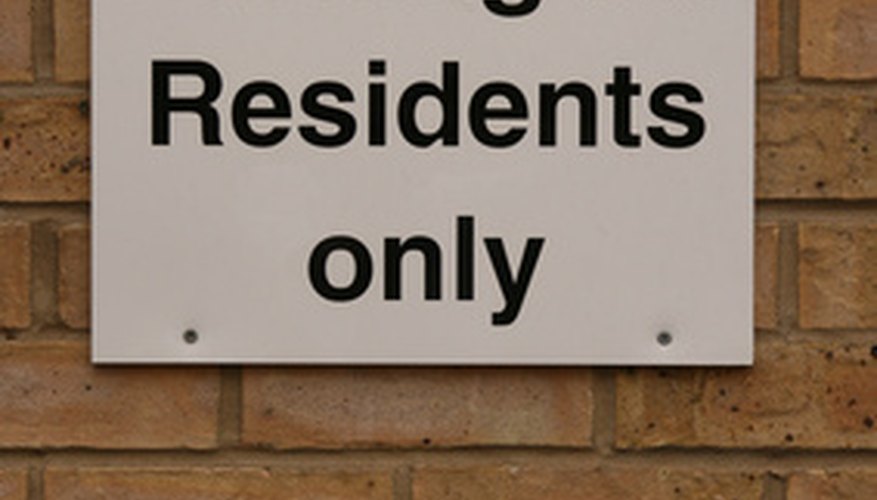 Apply to the local authority for a resident parking permit