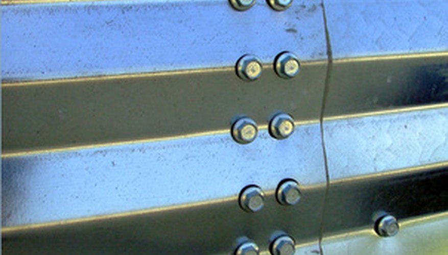 Galvanised steel is treated with zinc.