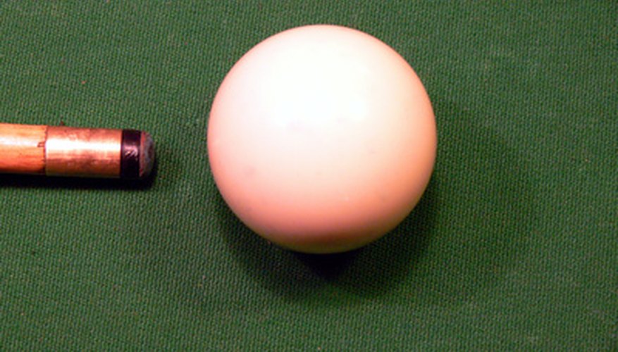 The snooker cue tip--essential to maintain.