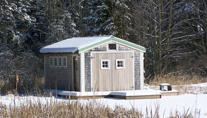 Insulating a metal shed roof can keep a shed warmer even without a heat source.