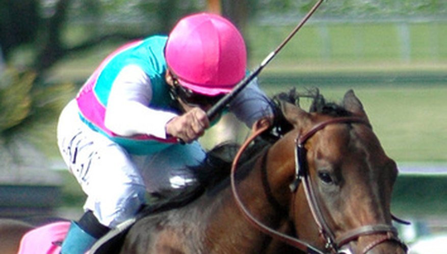 Make jockey party hats with small bills and round crowns.